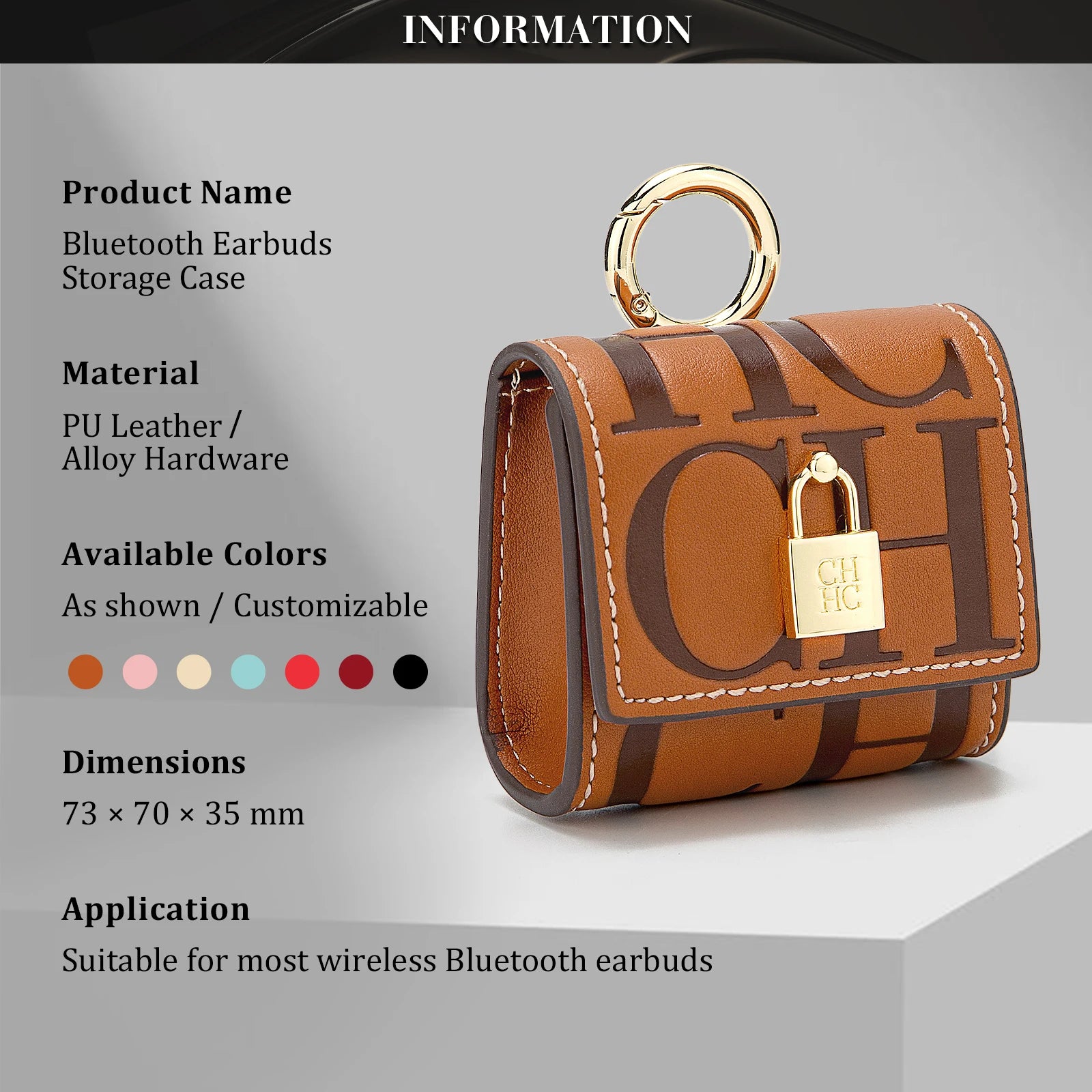 Mini Sac CH Brand Écouteurs Gaufré Luxe 2025 - Design Polyvalent Automne Hiver - badassmood