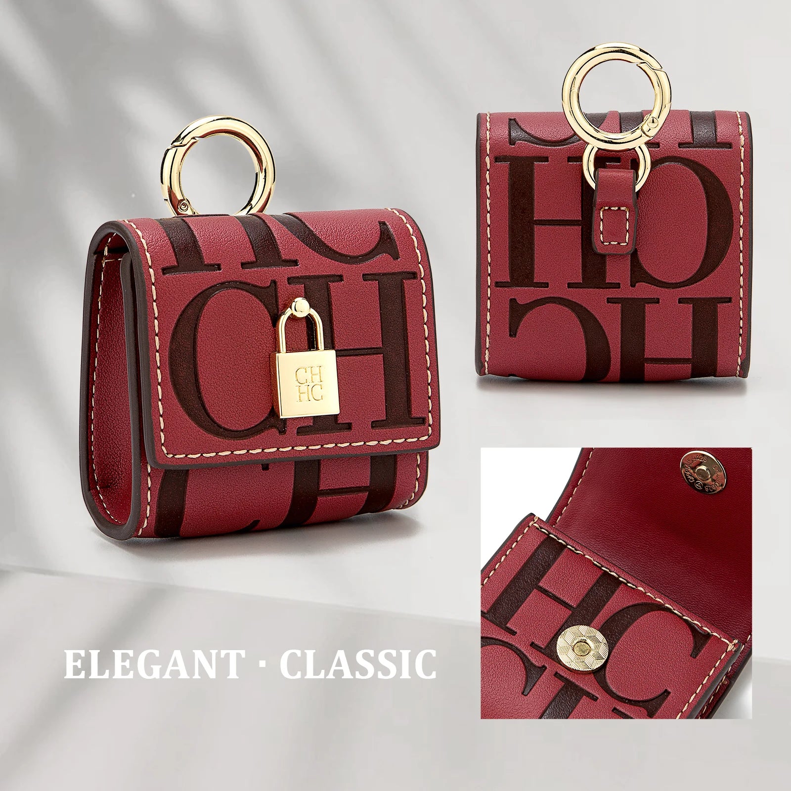 Mini Sac CH Brand Écouteurs Gaufré Luxe 2025 - Design Polyvalent Automne Hiver - badassmood