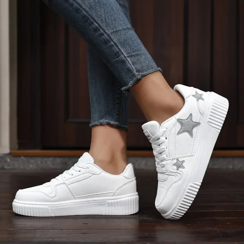 Sneakers Femme Confort Plateforme - Chaussures Marche Respirantes - badassmood