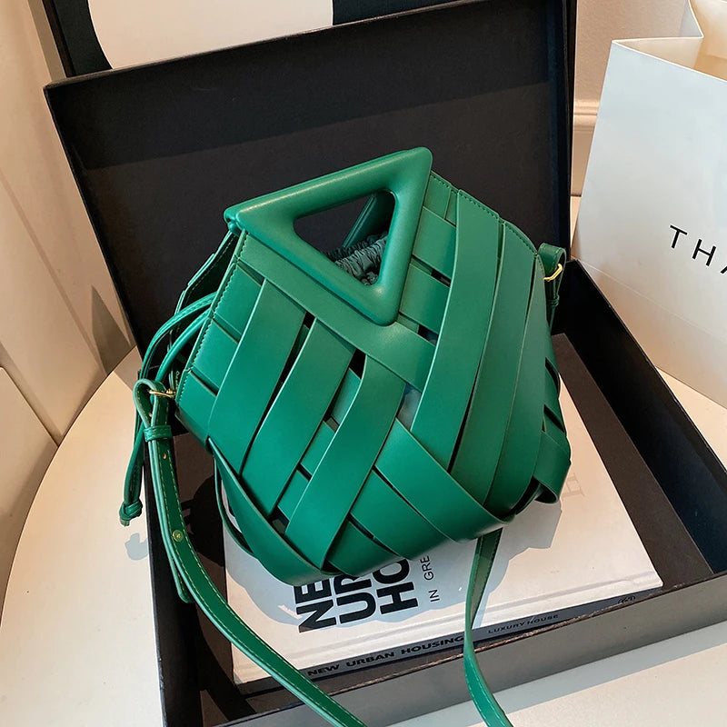 Sac Panier Ajouré Crossbody 2025 - Design Niche Grande Capacité Épaule Femme - badassmood