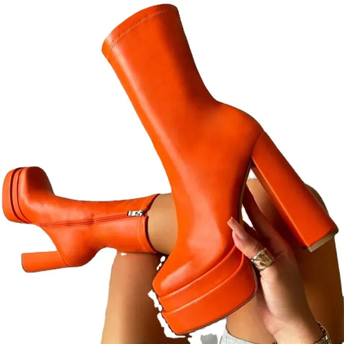 Bottes femme Talons Hauts - Bottines Cuir Luxe Fashion - badassmood