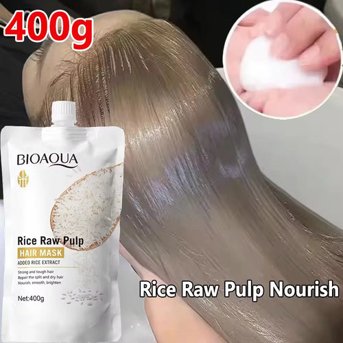 10/30/50/100/400g Magical Keratin Hair Mask 5 Seconds Repair Damaged Frizzy Hair Soft Smooth Shiny Rice Moisturizing Hair Care - badassmood