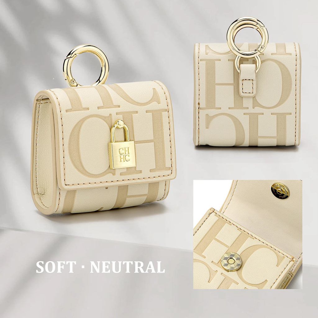 Mini Sac CH Brand Écouteurs Gaufré Luxe 2025 - Design Polyvalent Automne Hiver - badassmood