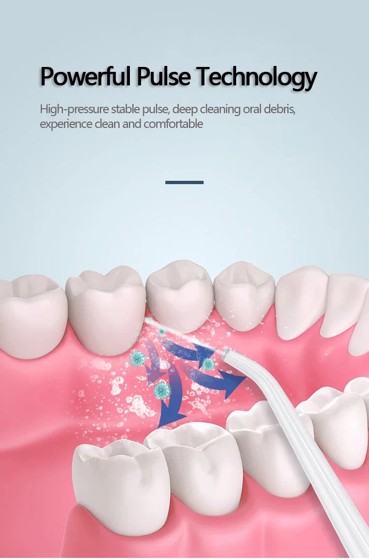 Oral Irrigator Dental Water Jet Flosser Appliance Pick Floss Dentistry Mouth Washing Machine Teeth Whitening Cleaning Tools - badassmood