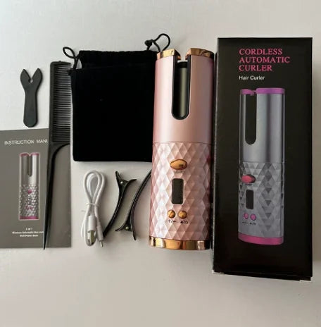 Boucleur automatique sans fil pour cheveux, rechargeable USB, avec des boucles parfaites, de la marque badassmood.com