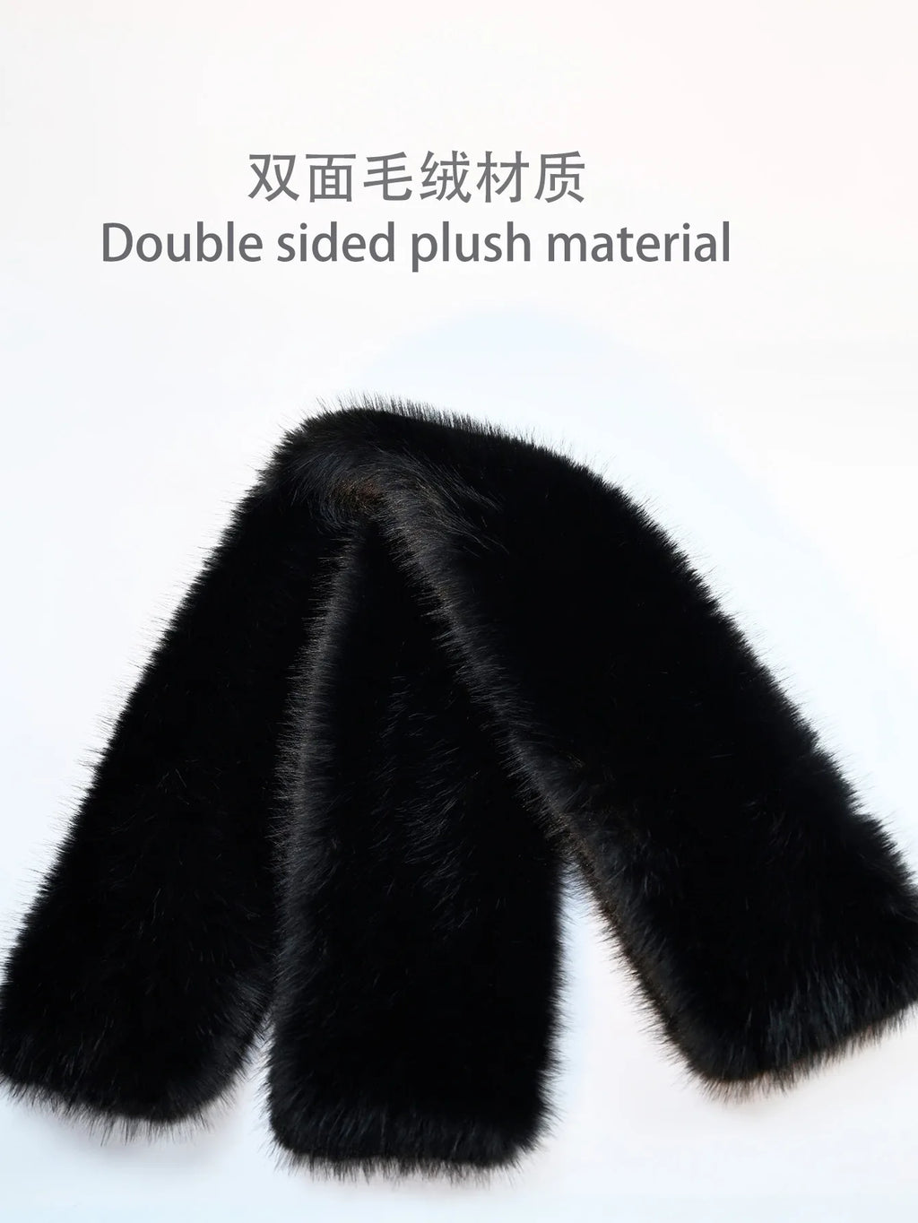 Écharpe Fourrure Vison Synthétique Femme - Foulard Chaud Fluffy Hiver - badassmood