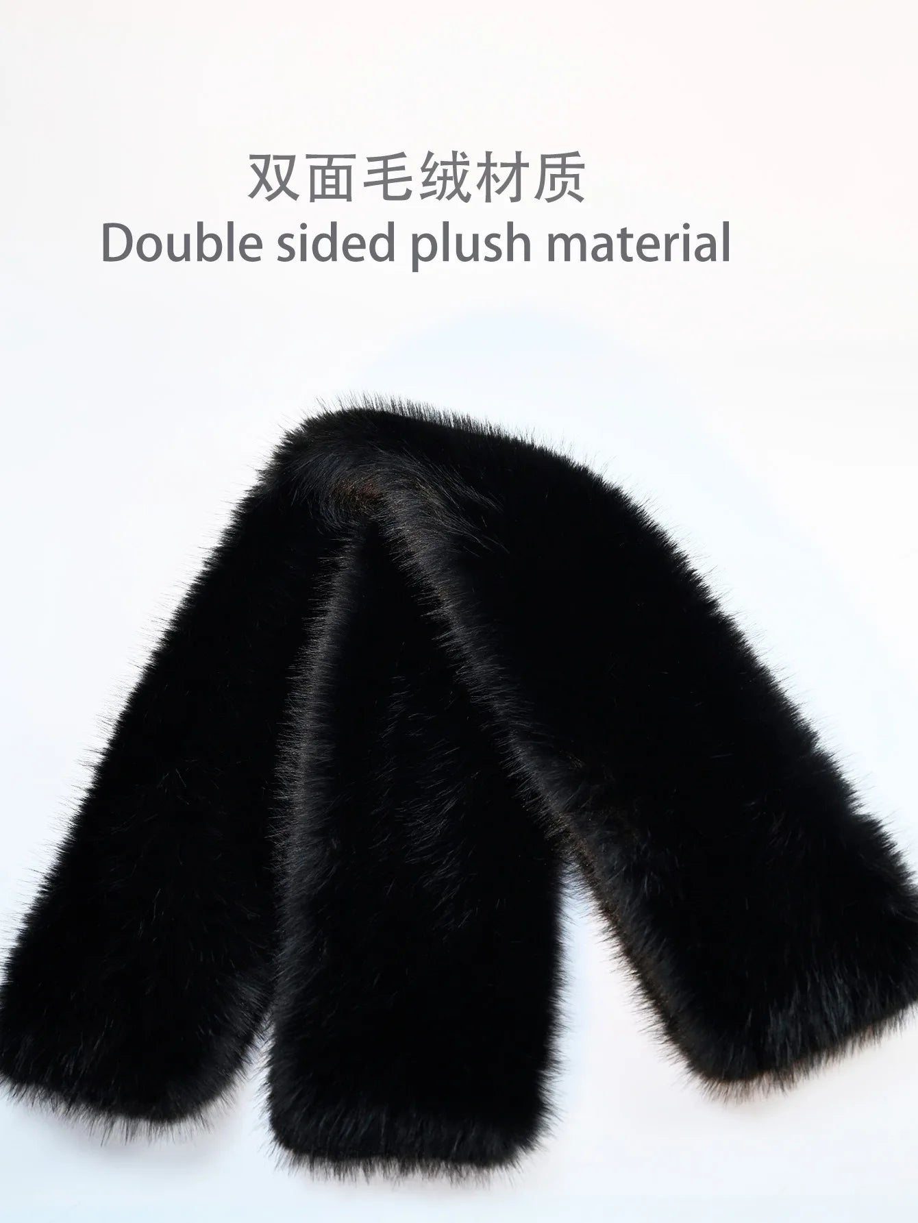 Écharpe Fourrure Vison Synthétique Femme - Foulard Chaud Fluffy Hiver - badassmood