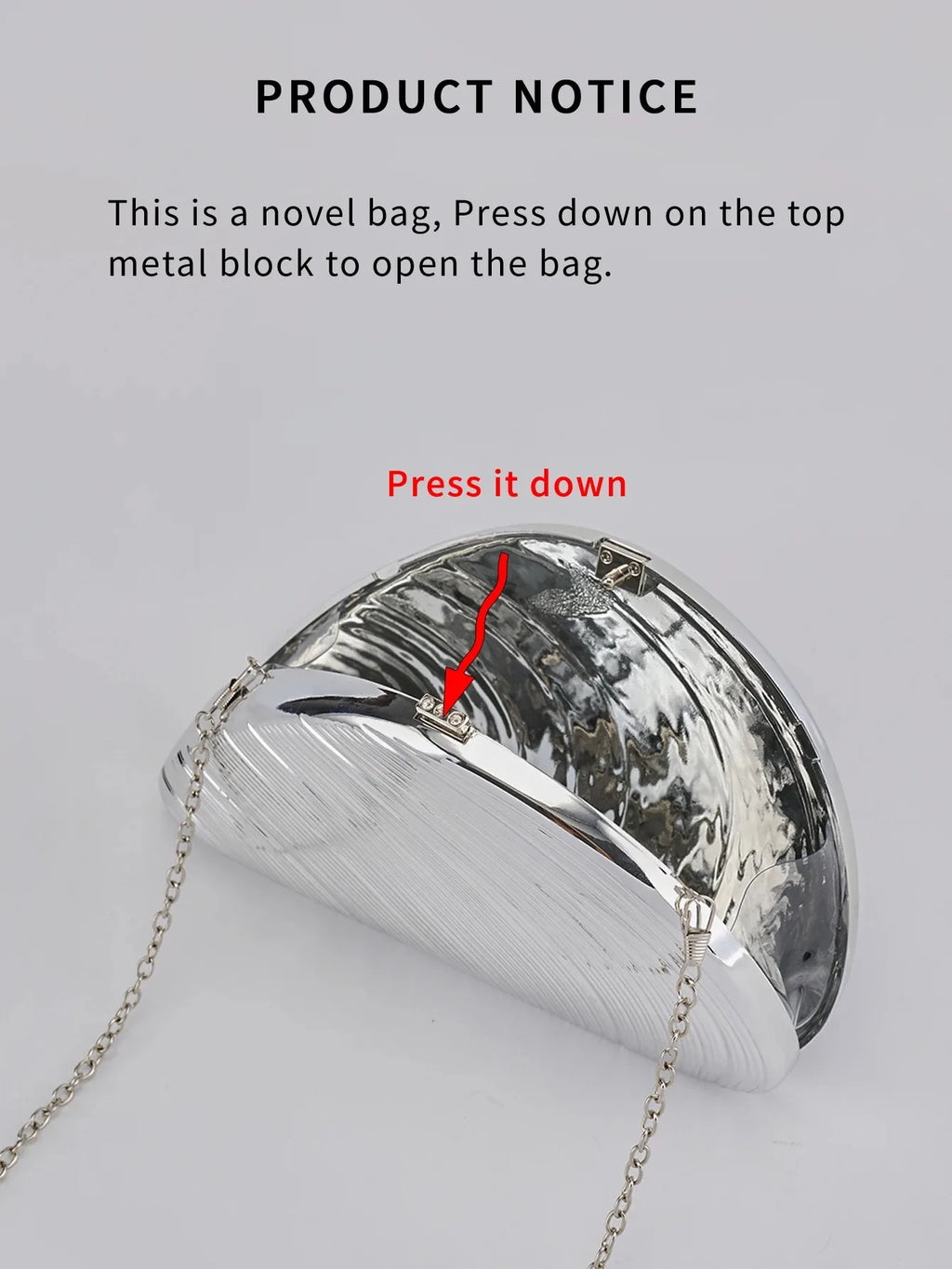 Pochette Coquillage Métal Acrylique Doré Argent - Sac Soirée Banquet Crossbody Femme - badassmood