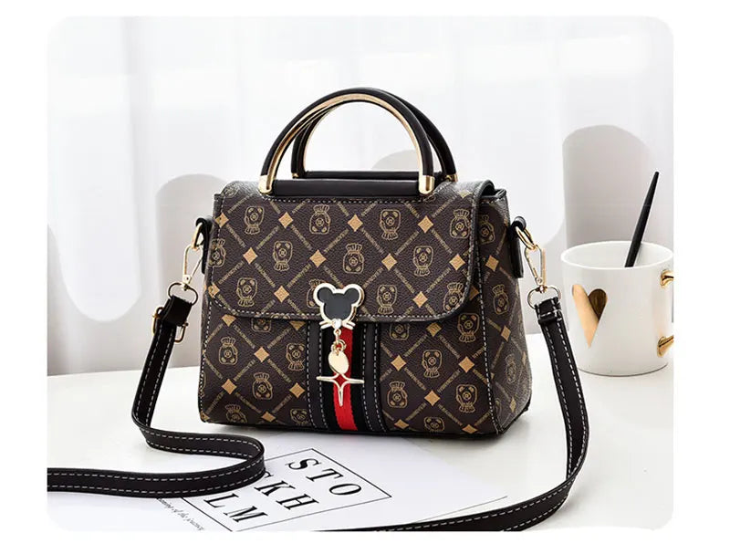 Sac à Main Femme Luxe Designer - Sac Épaule Cuir Monogramme Tote Bandoulière - badassmood