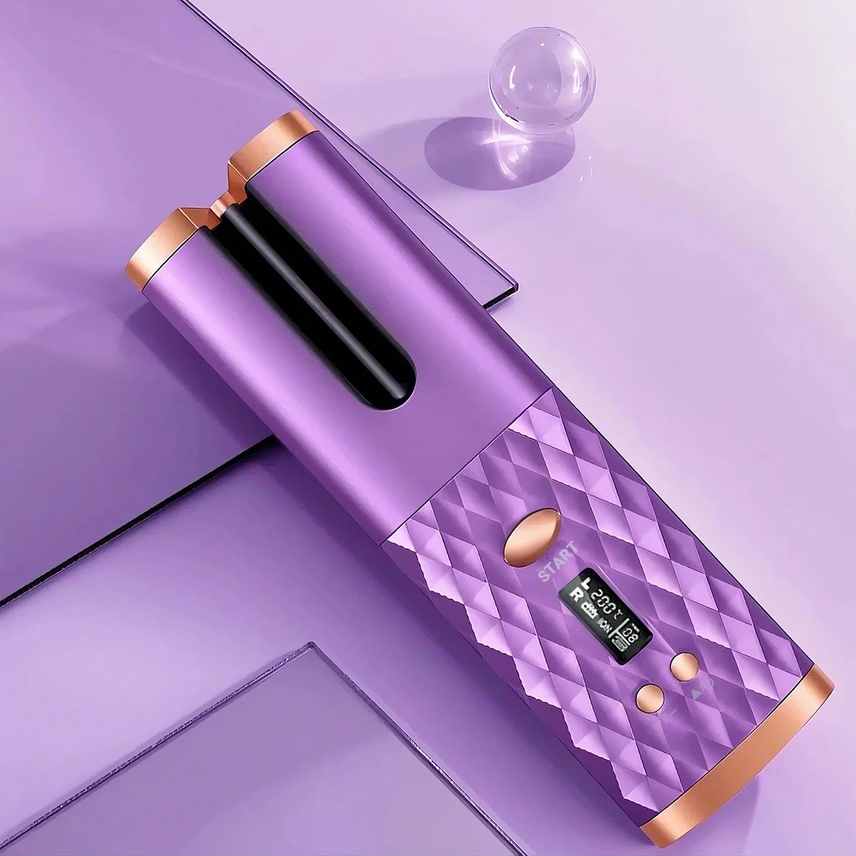 Fer à Boucler Automatique  - Boucleur Cheveux Sans Fil Portable