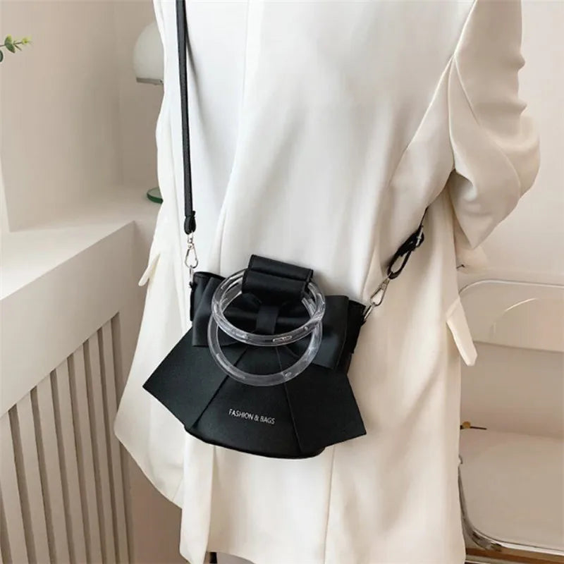 Sac Seau Femme avec Nœud Élégant - Sac Bandoulière Été Casual