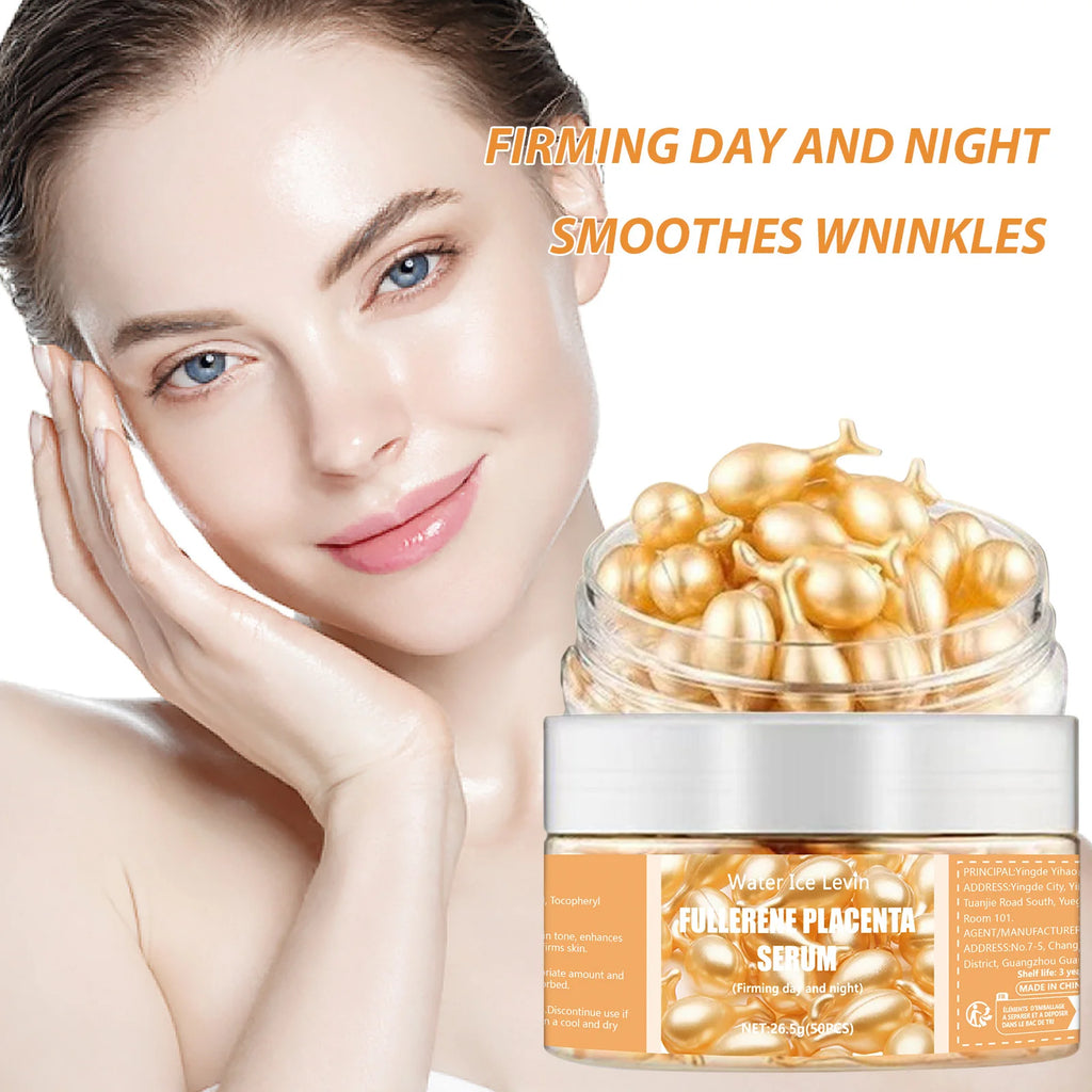 Capsules Sérum Visage Collagène x50 - Anti-Rides Acide Hyaluronique - badassmood