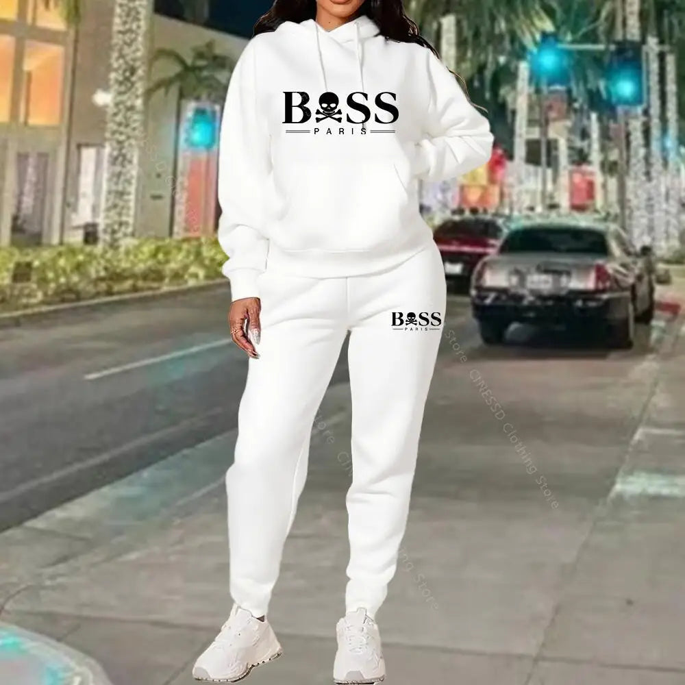 Survêtement Femme Designer Luxe 2026 - Sweat + Pantalon Haute Qualité Automne Hiver - badassmood