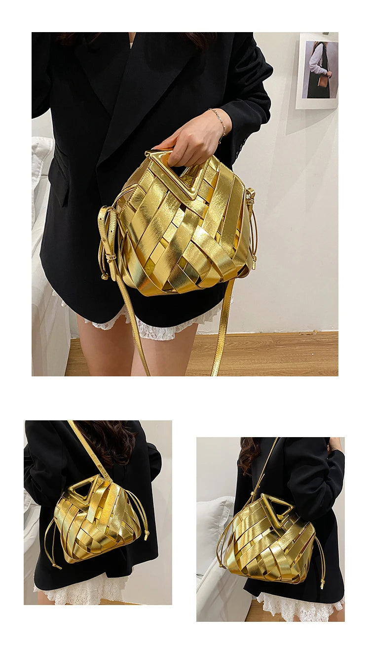 Sac Panier Ajouré Crossbody 2025 - Design Niche Grande Capacité Épaule Femme - badassmood