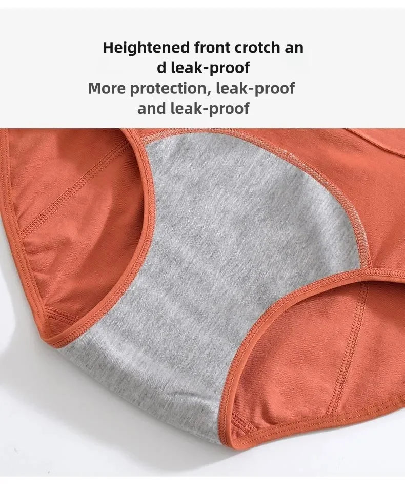 Panties for Menstruation Cotton Menstrual Panties High Waist Period Underwear Culotte Menstruelle Leak Proof Bragas Menstruales - badassmood