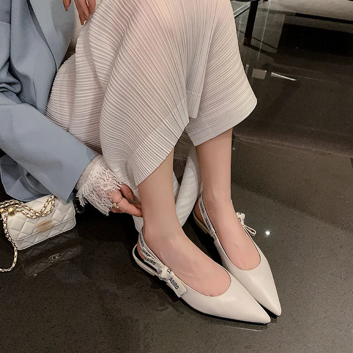 Sandales plates pour femmes avec talon bloc de 3-5 cm, bride élastique, chaussures tendance en taille 33-46.