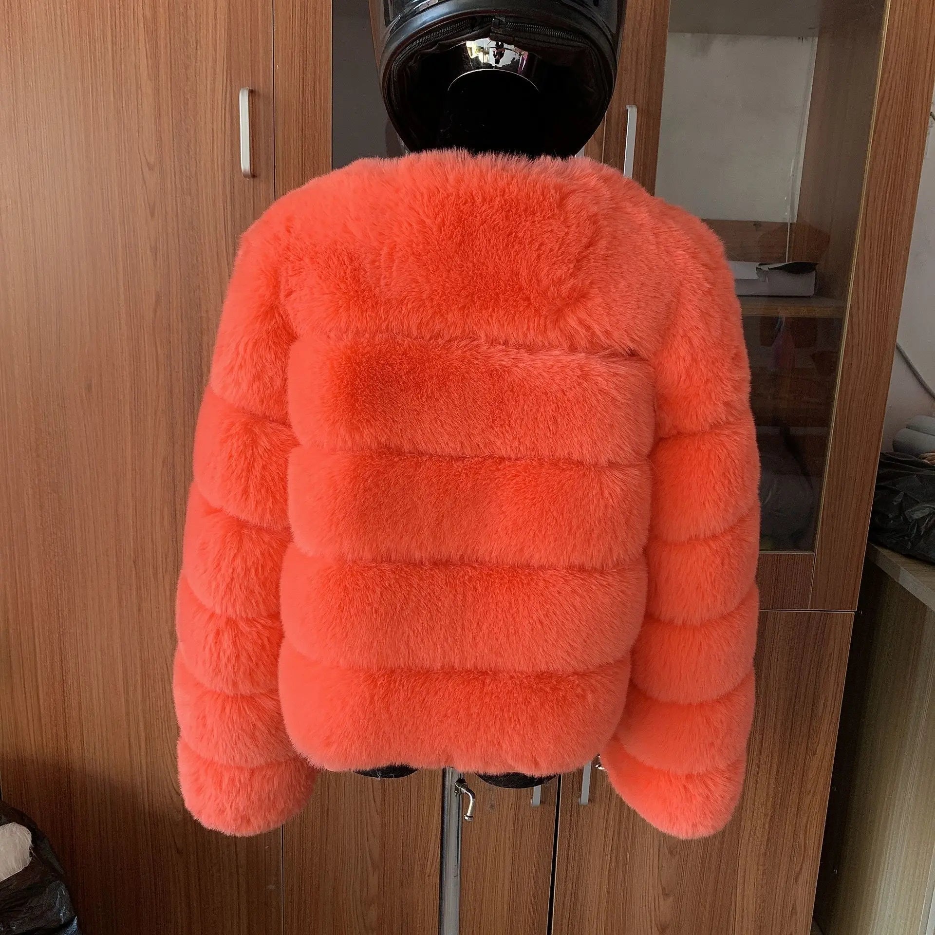 Manteau Fausse Fourrure Renard Femme - Veste Courte Luxe Fluffy Hiver - badassmood