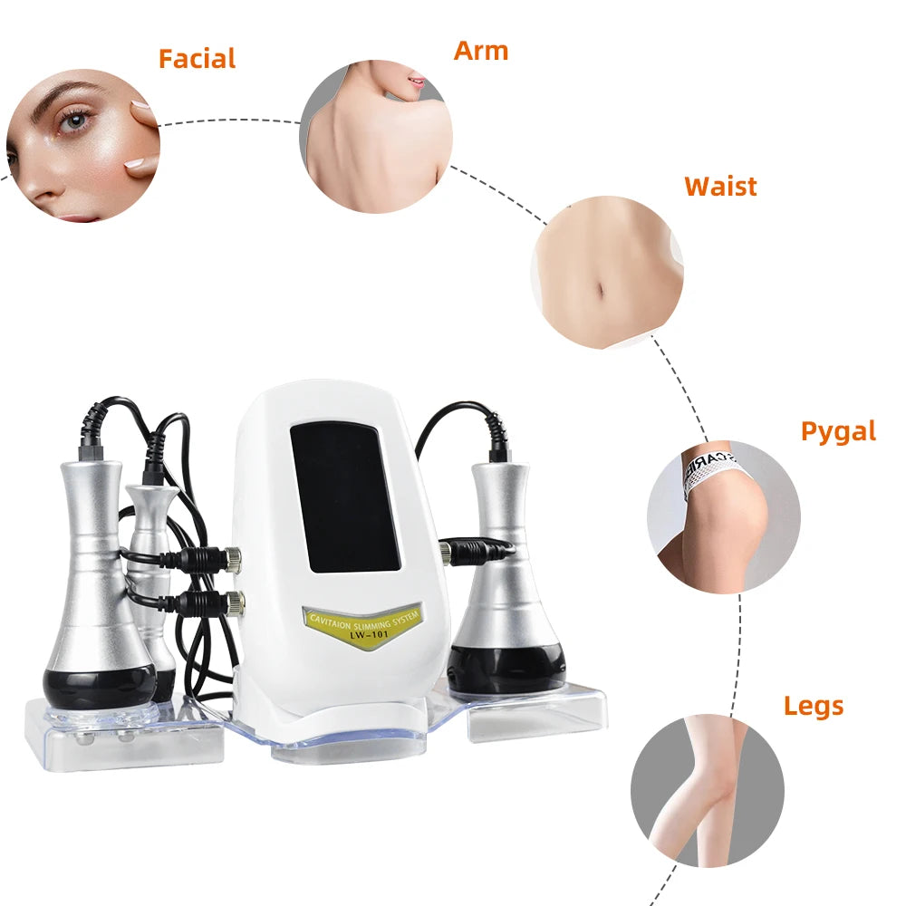 Appareil Minceur 3 en 1 Cavitation - Masseur Corps Visage Raffermissant Spa - badassmood