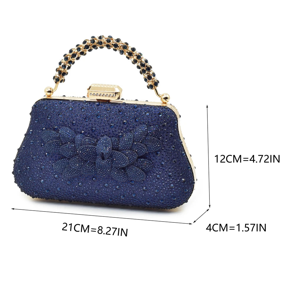 Ensemble Chaussures et Sac Italien Luxe Mariage Femme - Escarpins Strass Talon Haut 8cm - badassmood