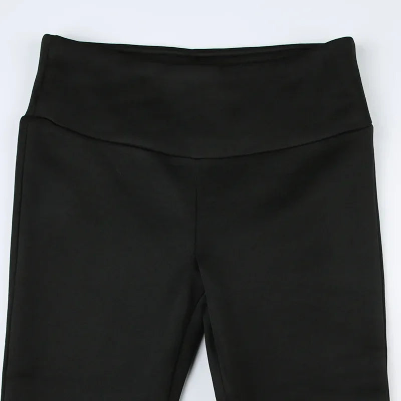 Pantalon flare Y2K taille basse pour femme, coupe slim et bootcut, style casual sexy, en denim noir, mode 2024