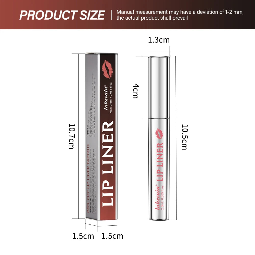 Crayon Contour Lèvres Waterproof Peel-Off - Tint Mat Effet Tatouage - badassmood