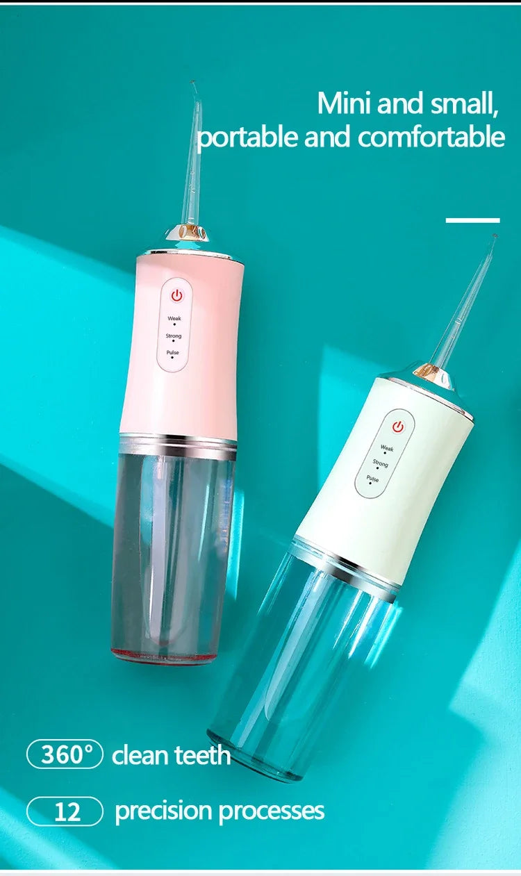 Oral Irrigator Dental Water Jet Flosser Appliance Pick Floss Dentistry Mouth Washing Machine Teeth Whitening Cleaning Tools - badassmood