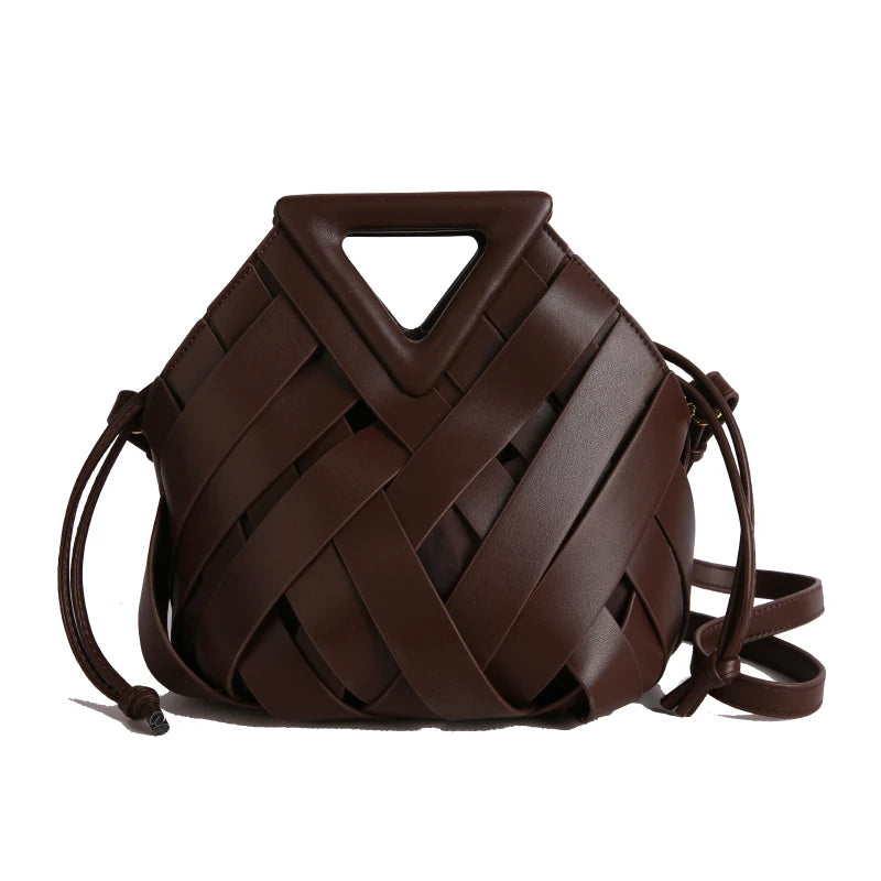 Sac Panier Ajouré Crossbody 2025 - Design Niche Grande Capacité Épaule Femme - badassmood