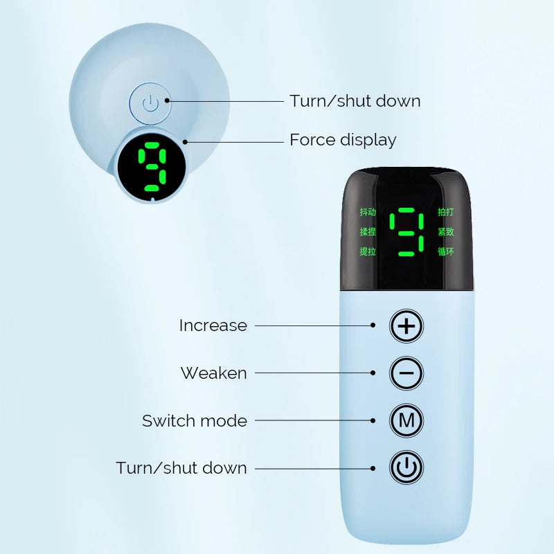 Facial EMS Lifting Machine Chin Cheek Slimming Strap Facial Shaping Massager Double Chin Removal V Line Lift Belt Skin Care Tool - badassmood