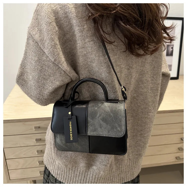 Sac à main femme géométrique avec bandoulière élégante, sac mode pour un style quotidien sophistiqué.