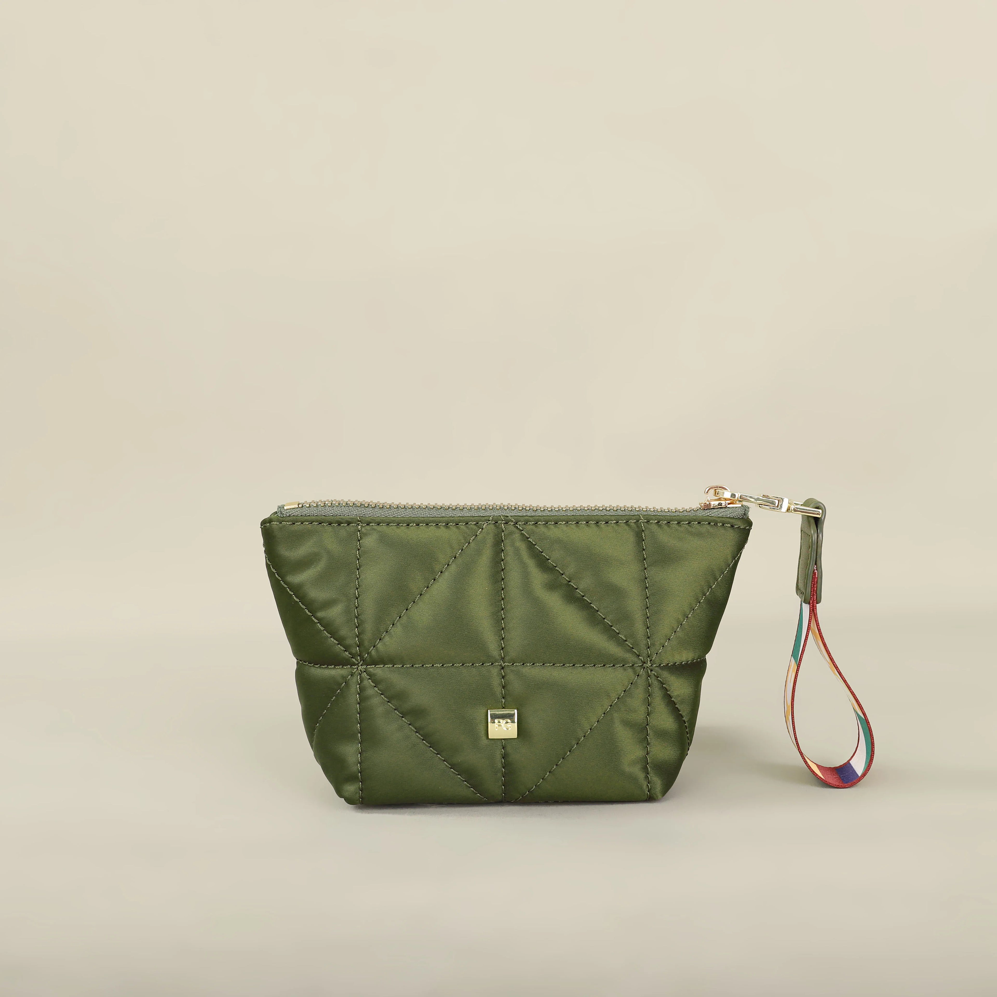 PG 2026 Nylon Change Bag Closed Small Waterproof Cosmetic Bag with Printed Zipper - badassmood