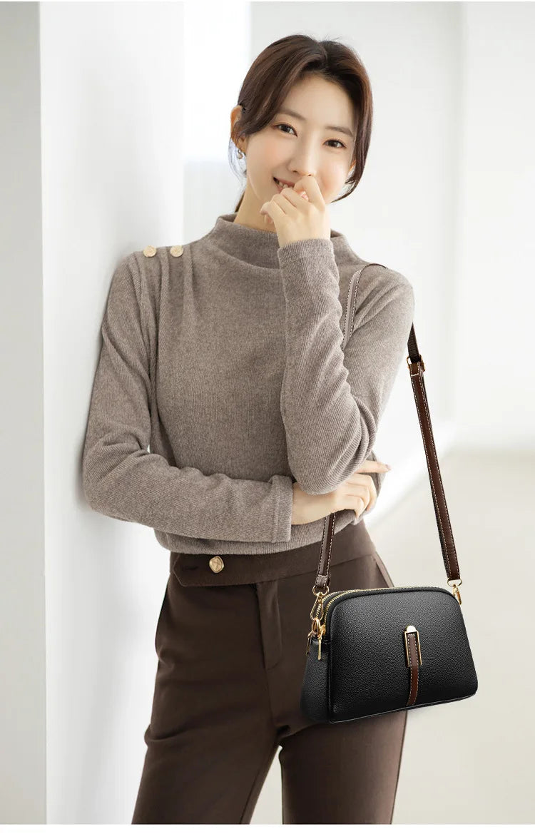 Sac à Main Cuir Femme Designer - Sac Bandoulière Luxe Messenger - badassmood