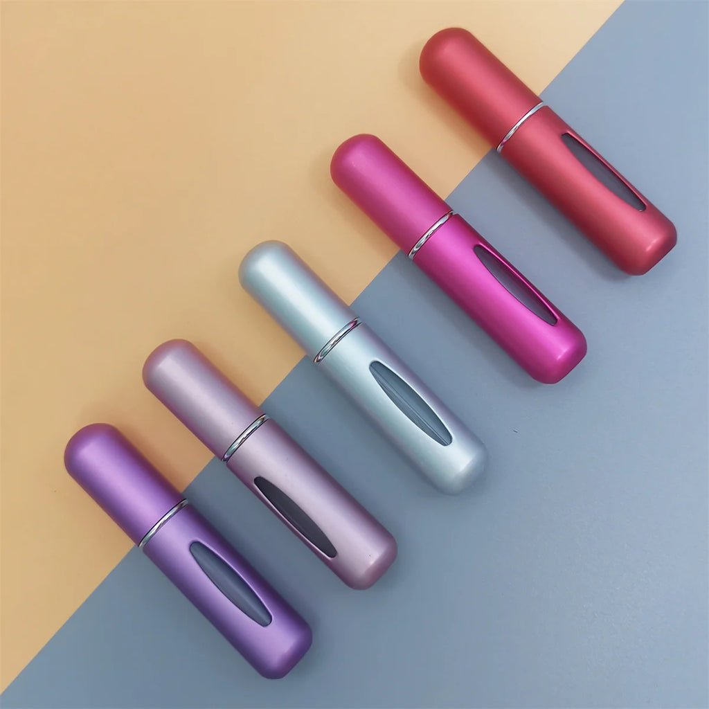 1/5Pcs Travel Perfume Bottle Refillable Portable Mini Atomizer Spray Refill Bottle Women Pocket Dispenser Cologne Sprayer 5ml - badassmood