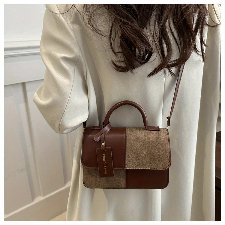 Sac à main femme géométrique avec bandoulière élégante, parfait pour un style quotidien mode et tendance.