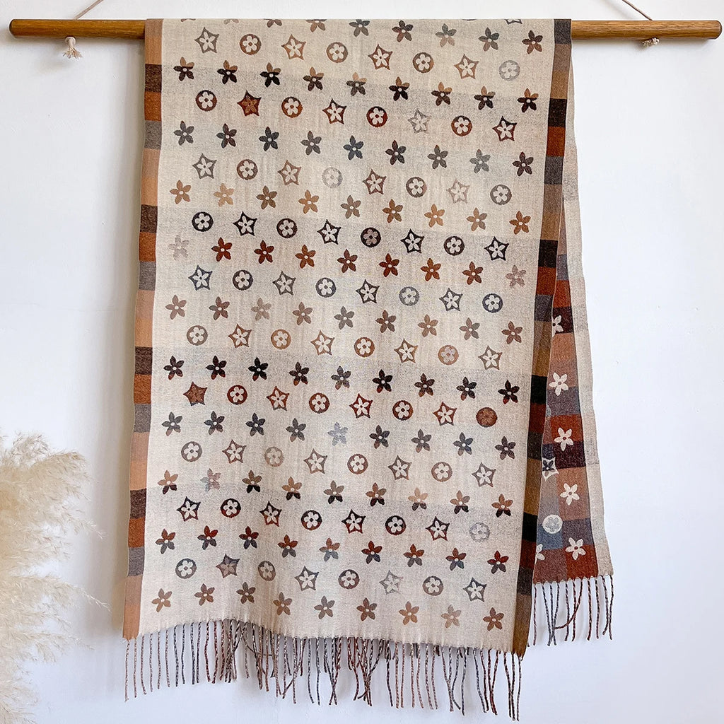 Écharpe Pashmina Femme Hiver - Foulard Cachemire Chaud Élégant - badassmood
