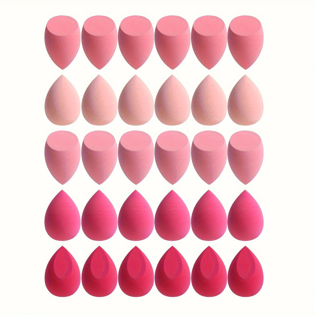 7piece/18piece makeup sponge set, suitable for liquid BB cream powder application, makeup egg dry wet dual-use powder puff - badassmood