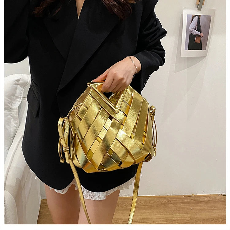 Sac Panier Ajouré Crossbody 2025 - Design Niche Grande Capacité Épaule Femme - badassmood