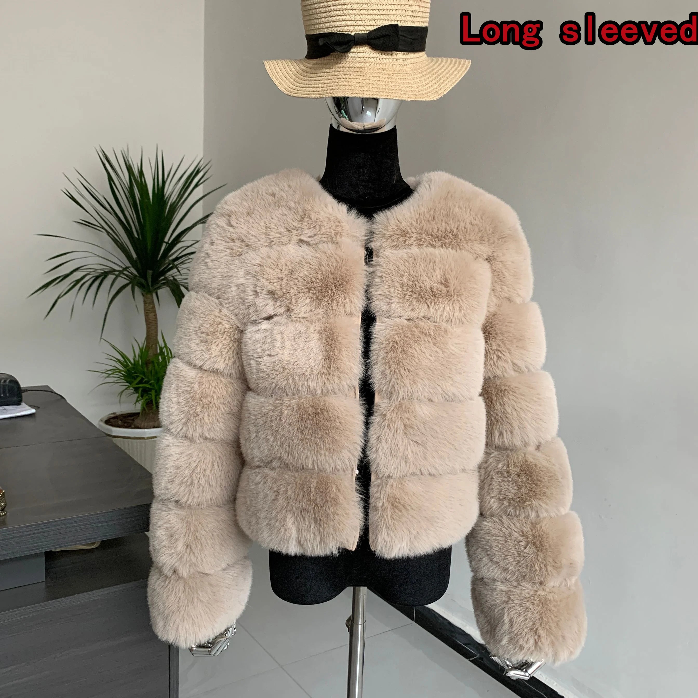 Manteau Fausse Fourrure Renard Femme - Veste Courte Luxe Fluffy Hiver - badassmood