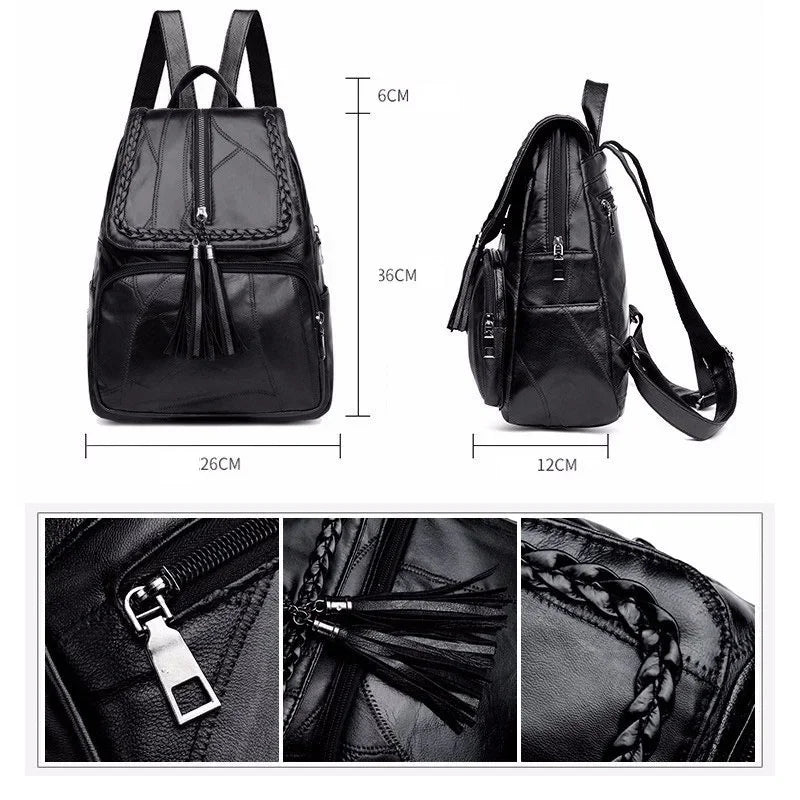 Mini sac à dos noir pour homme, bandoulière sport en toile, idéal pour voyage, école ou activités quotidiennes.