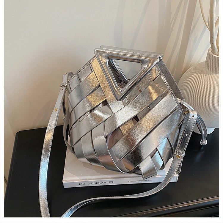 Sac Panier Ajouré Crossbody 2025 - Design Niche Grande Capacité Épaule Femme - badassmood