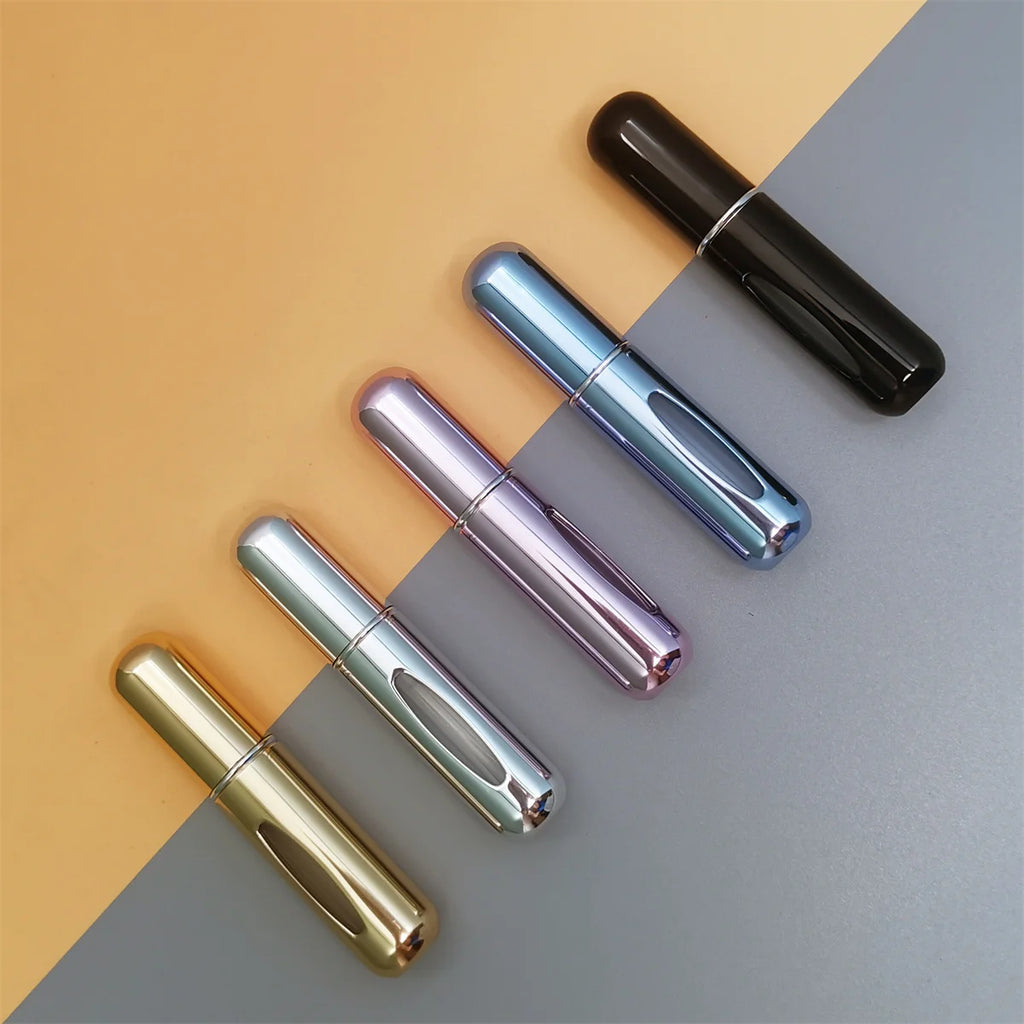 1/5Pcs Travel Perfume Bottle Refillable Portable Mini Atomizer Spray Refill Bottle Women Pocket Dispenser Cologne Sprayer 5ml - badassmood