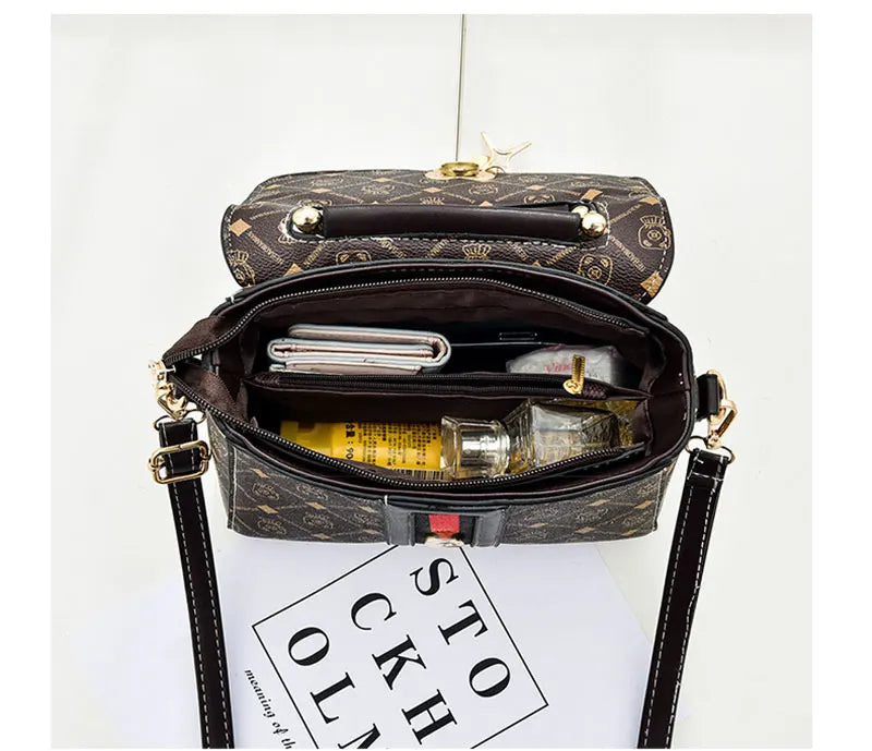 Sac à Main Femme Luxe Designer - Sac Épaule Cuir Monogramme Tote Bandoulière - badassmood