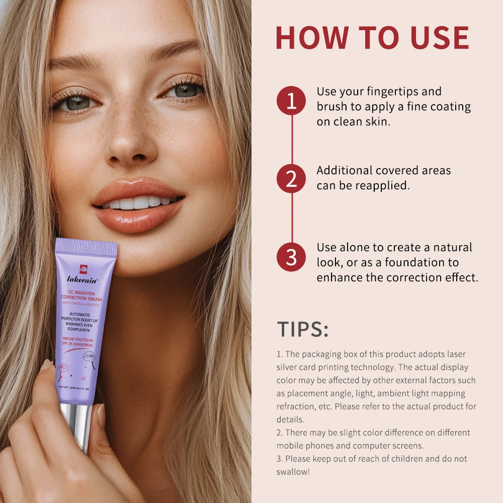 CC Cream Fond de Teint Centella x3 - Haute Couvrance Hydratant Coréen - badassmood