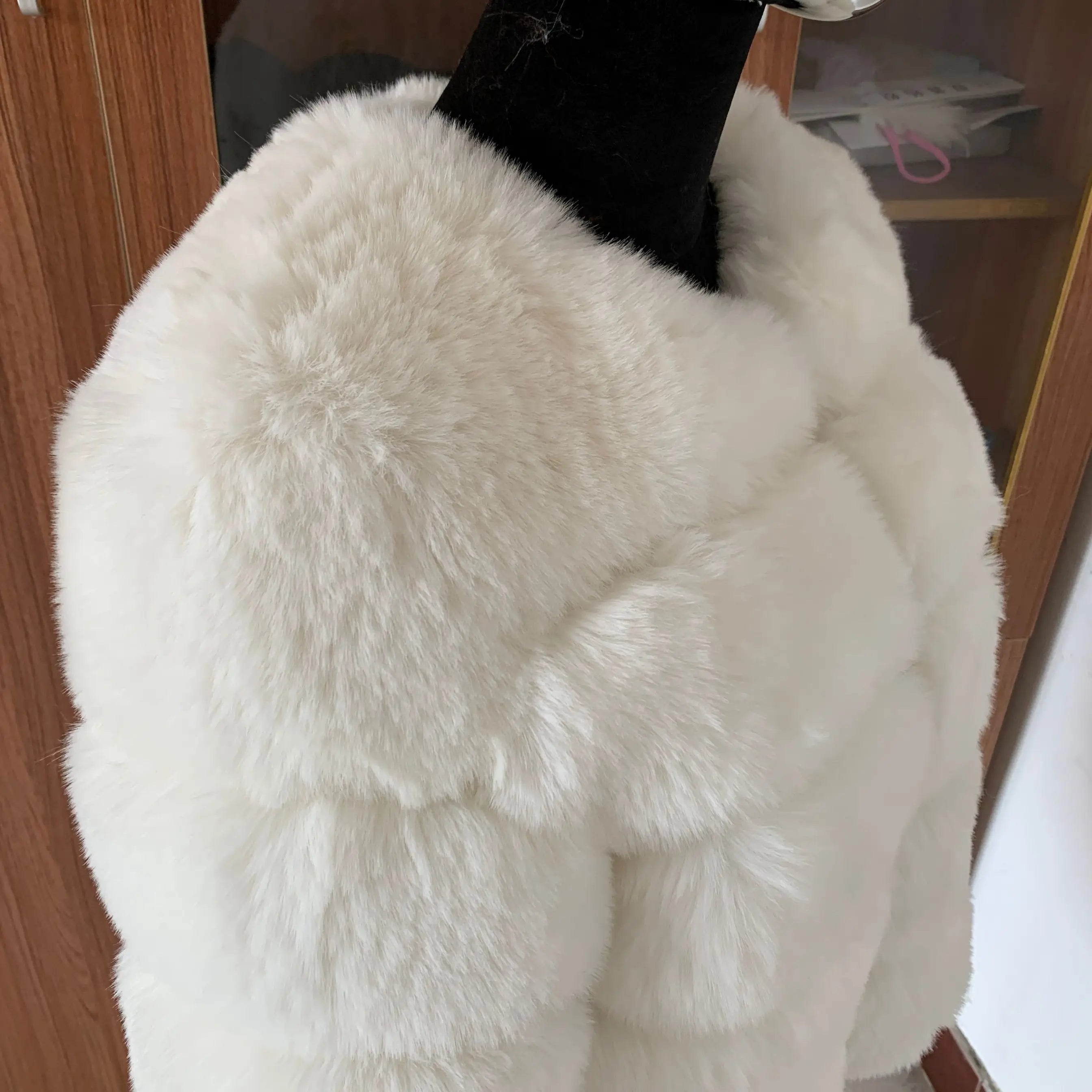 Manteau Fausse Fourrure Renard Femme - Veste Courte Luxe Fluffy Hiver - badassmood