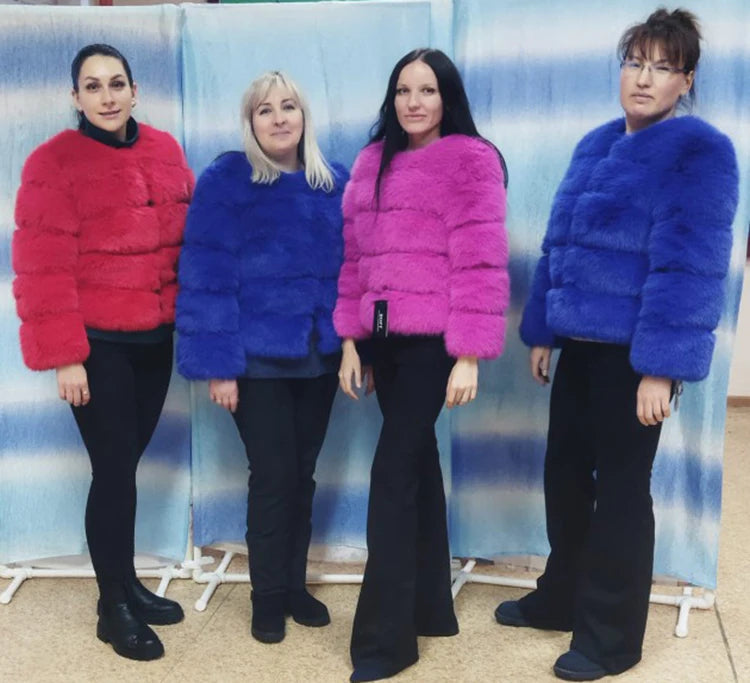 Manteau Fourrure Synthétique Femme Hiver 2026 - Veste Élégante Chaude