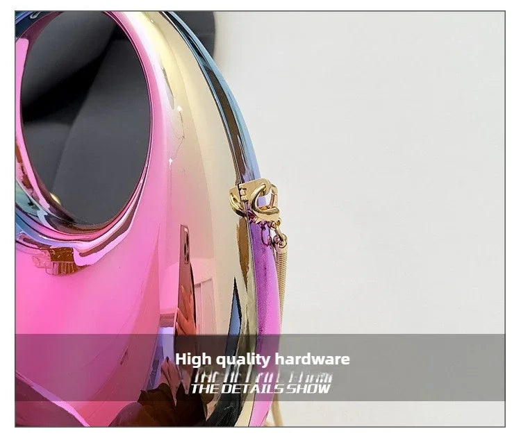 Pochette Acrylique Transparente Demi-Lune Luxe - Sac Soirée Mariage Designer Femme - badassmood