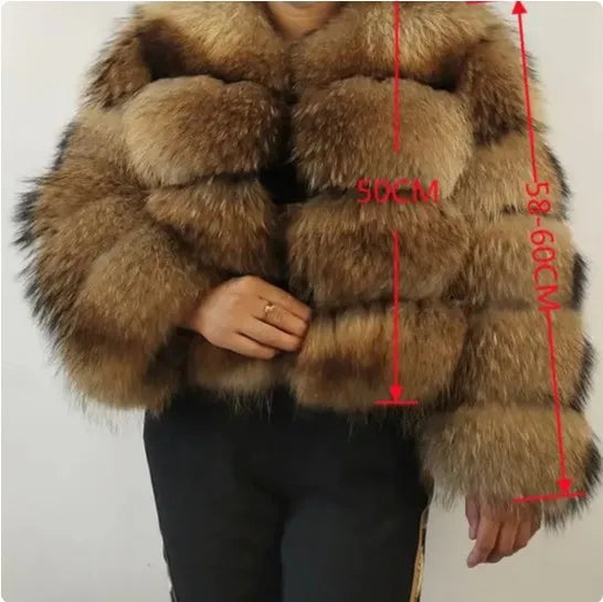 Manteau Fausse Fourrure Femme - Veste Courte Chaude Élégante Hiver - badassmood