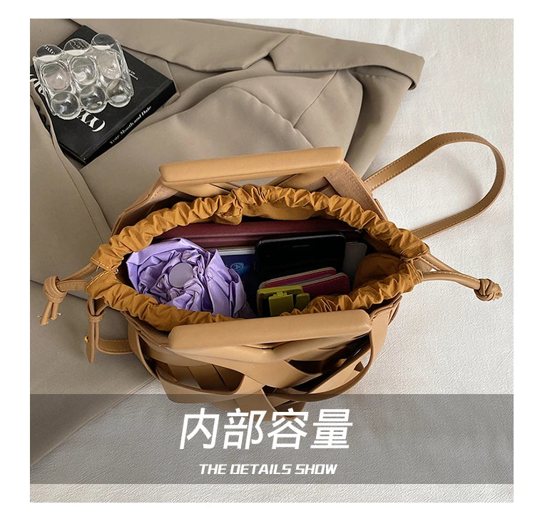 Sac Panier Ajouré Crossbody 2025 - Design Niche Grande Capacité Épaule Femme - badassmood