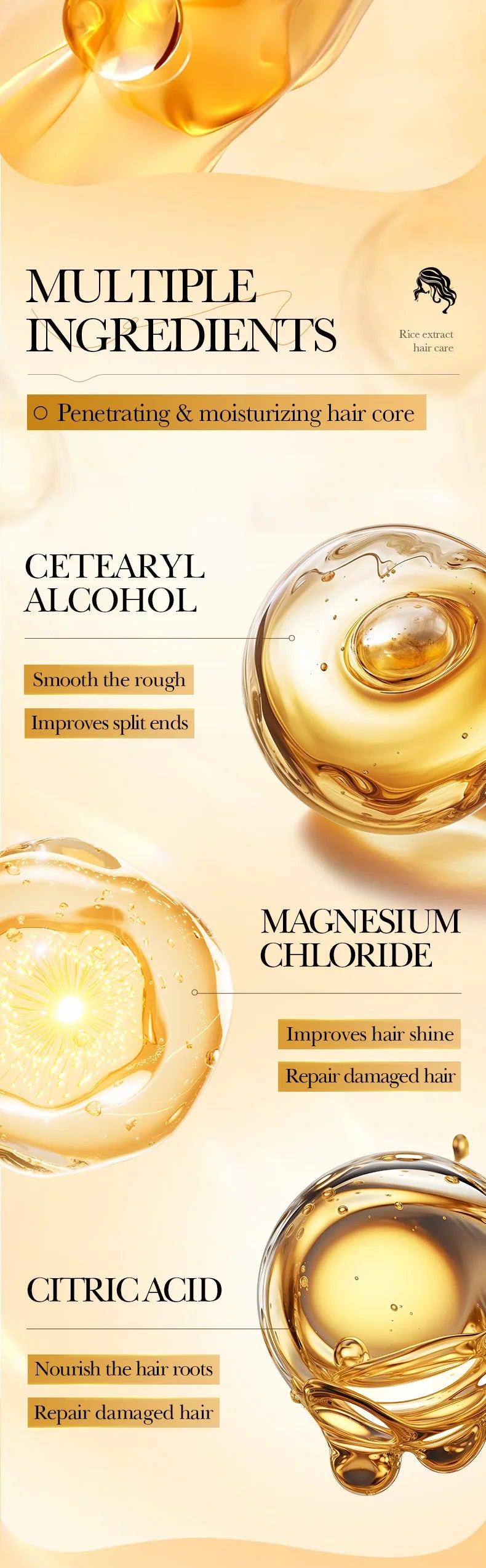 10/30/50/100/400g Magical Keratin Hair Mask 5 Seconds Repair Damaged Frizzy Hair Soft Smooth Shiny Rice Moisturizing Hair Care - badassmood