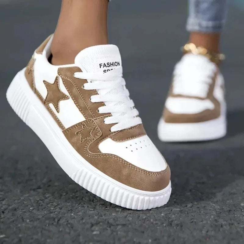 Sneakers Femme Confort Plateforme - Chaussures Marche Respirantes - badassmood