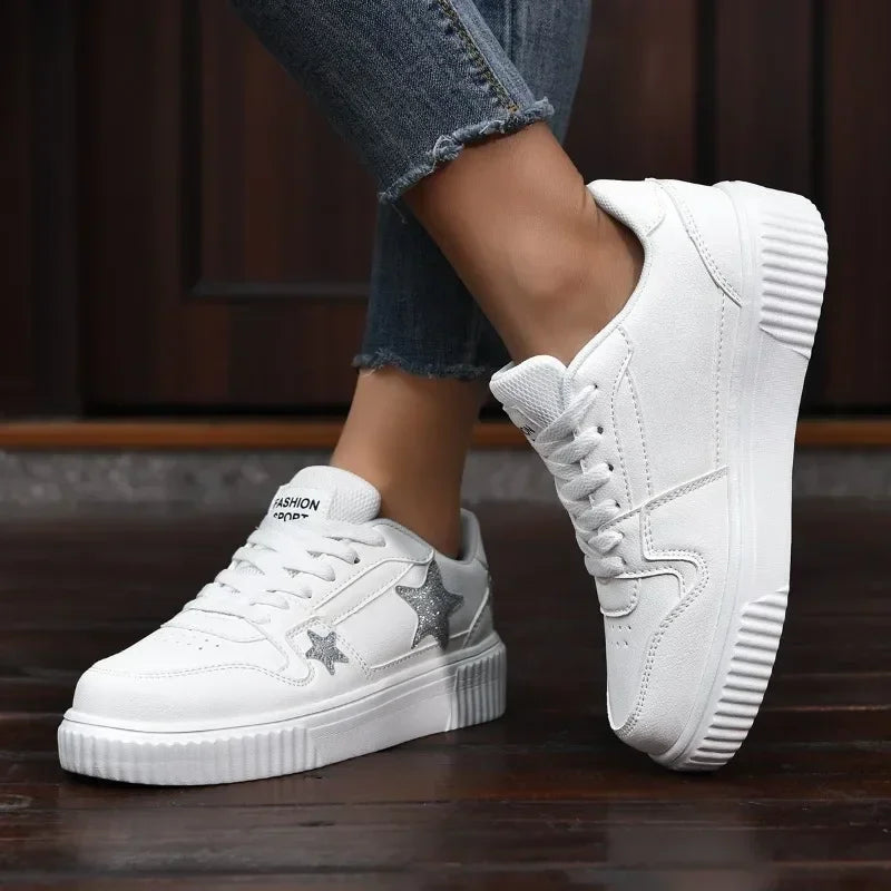 Sneakers Femme Confort Plateforme - Chaussures Marche Respirantes - badassmood